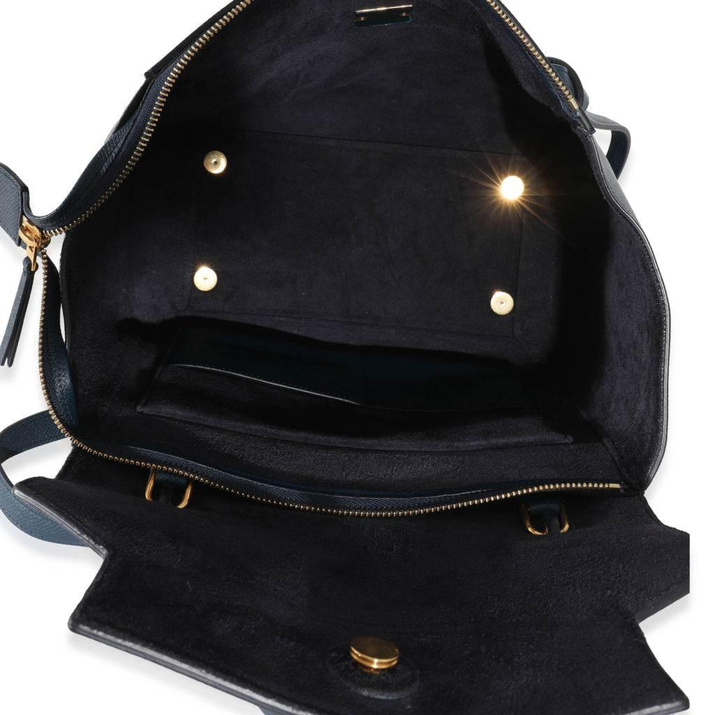 Celine Navy Grained Calfskin Mini Belt Bag
