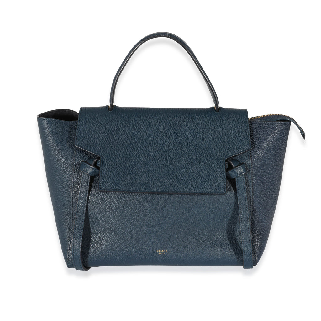 Celine Navy Grained Calfskin Mini Belt Bag