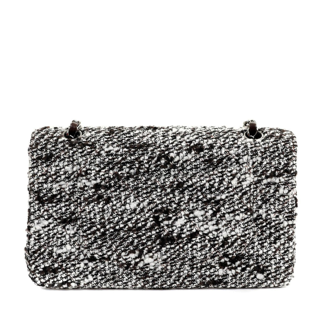 Chanel Coffee Tweed Runway Medium Classic w/ Silver Hardware