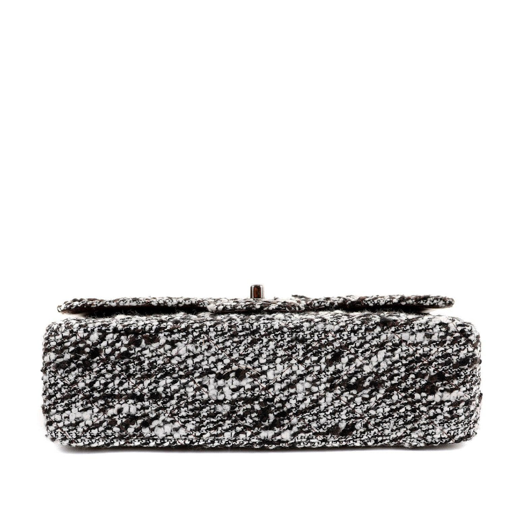 Chanel Coffee Tweed Runway Medium Classic w/ Silver Hardware