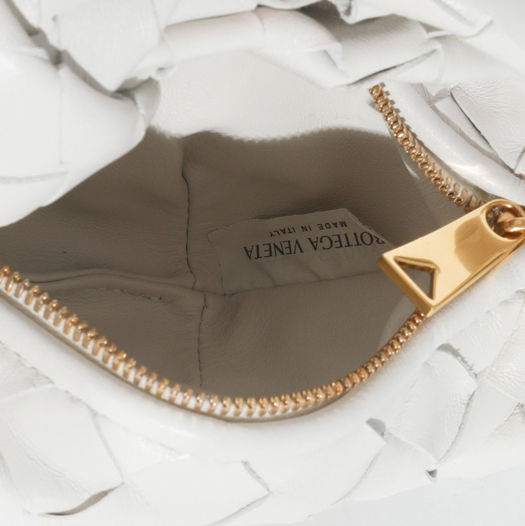Bottega Veneta Chalk Intrecciato Lambskin Candy Jodie