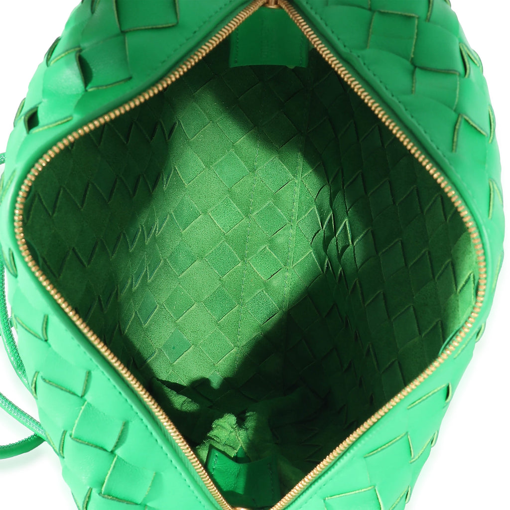 Bottega Veneta Parakeet Intrecciato Lambskin Small Loop Camera Bag