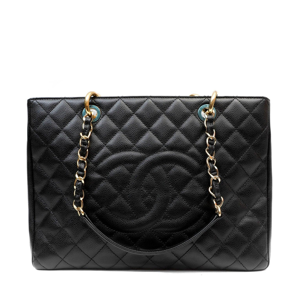Chanel Black Caviar Grand Shopping Tote GST