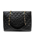 Chanel Black Caviar Grand Shopping Tote GST
