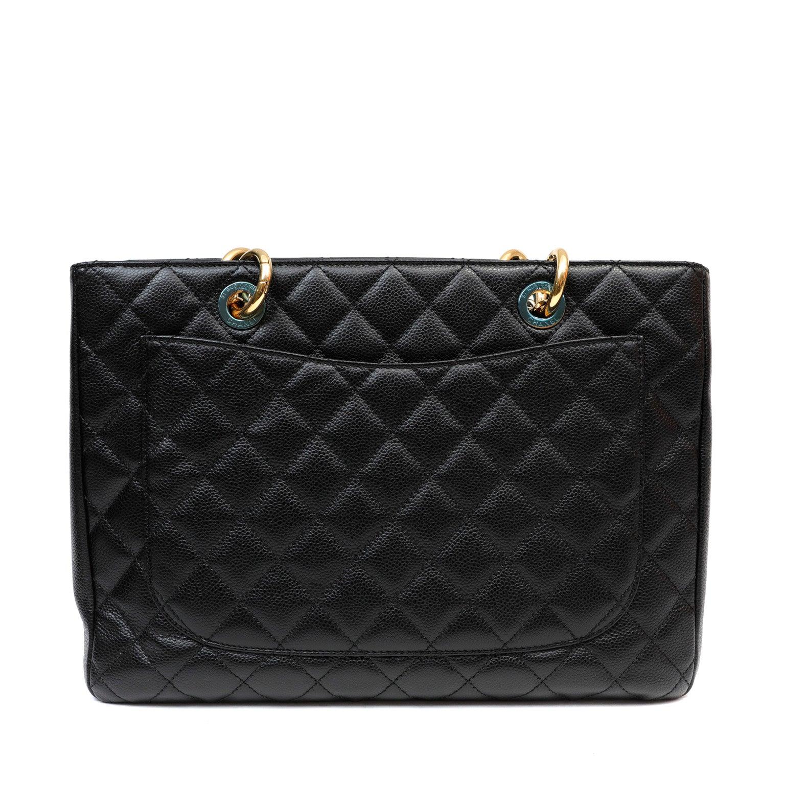 Chanel Black Caviar Grand Shopping Tote GST