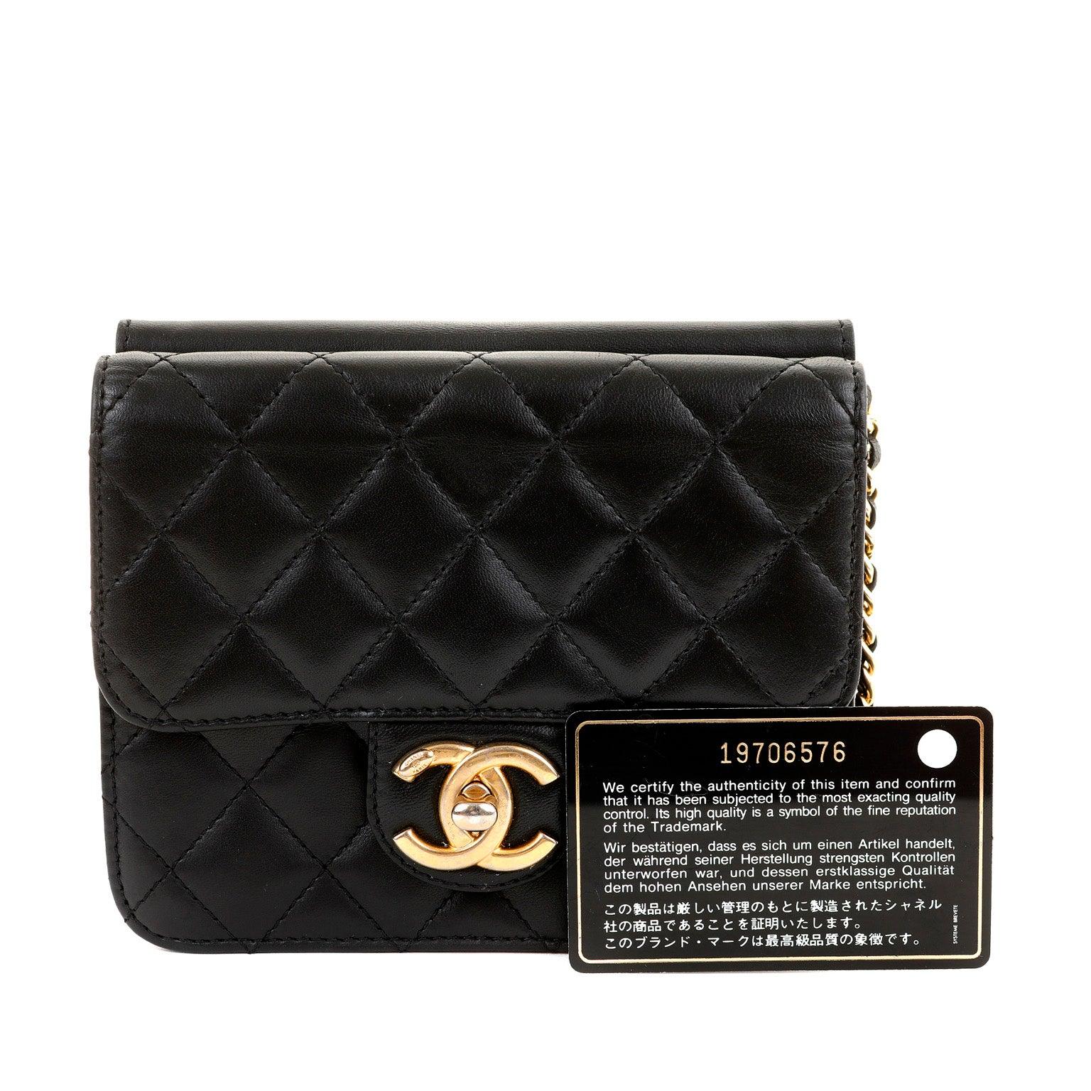 Chanel Black Lambskin WOC with Gold Hardware