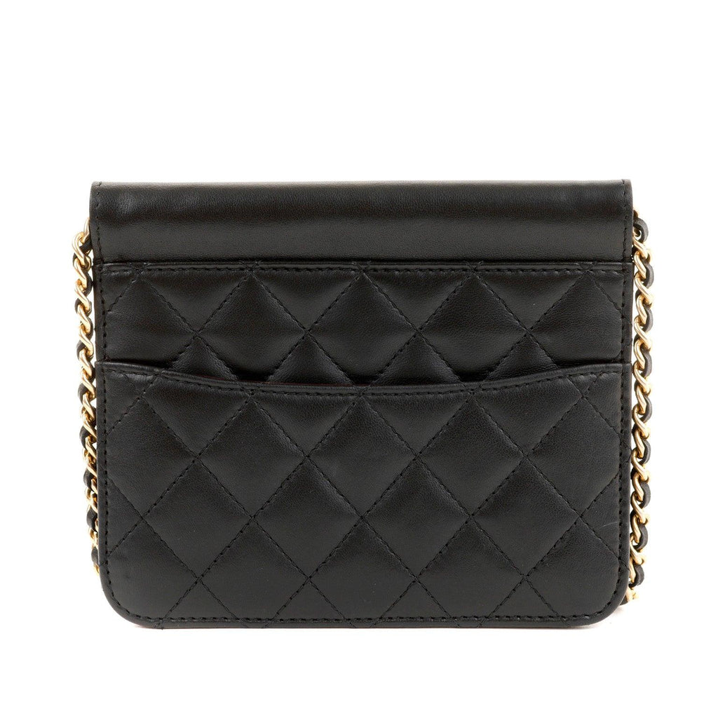 Chanel Black Lambskin WOC with Gold Hardware