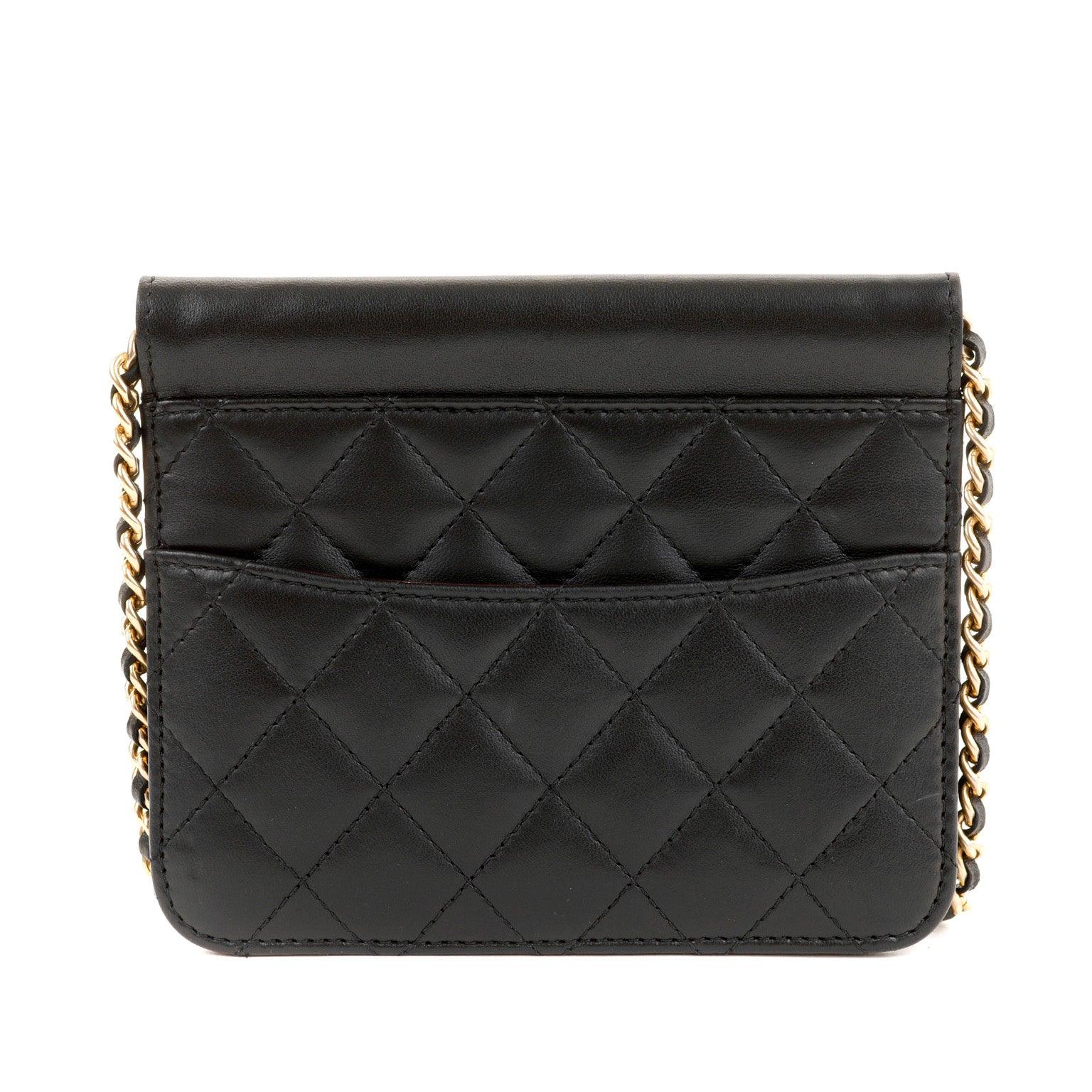 Chanel Black Lambskin WOC with Gold Hardware