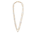 Chanel Gold Crystal Sautoir  Necklace