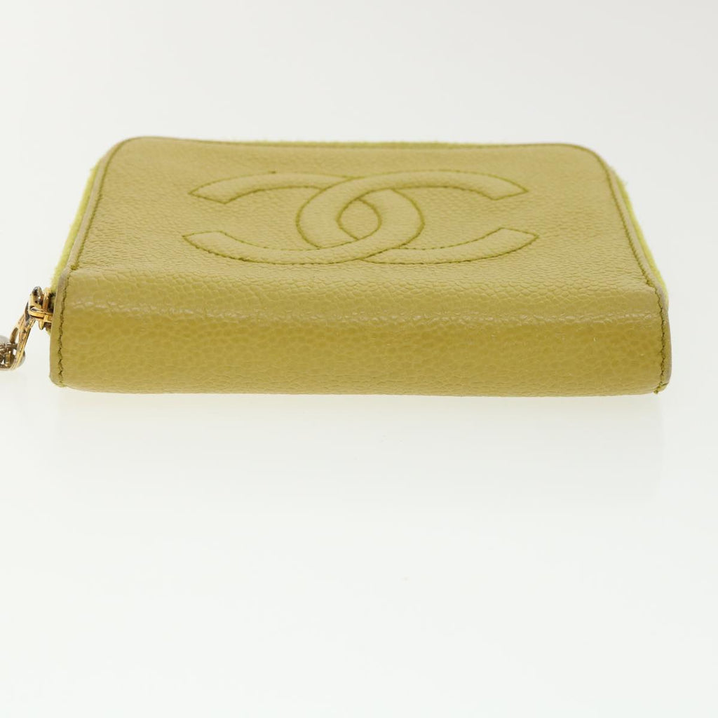 Chanel Yellow Leather  wallet accessories