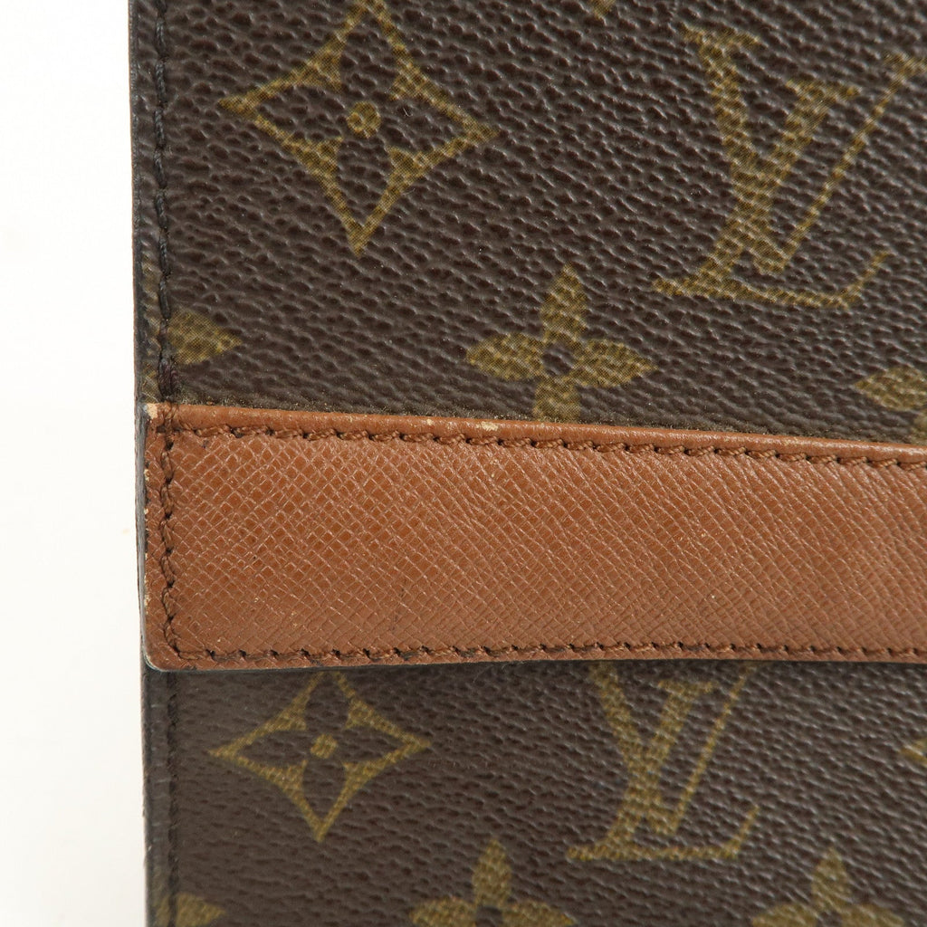 Louis Vuitton Monogram Porte Envelope Clutch Bag Brown M51801