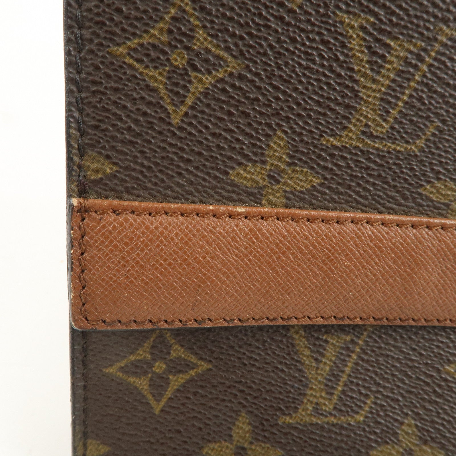 Louis Vuitton Monogram Porte Envelope Clutch Bag Brown M51801