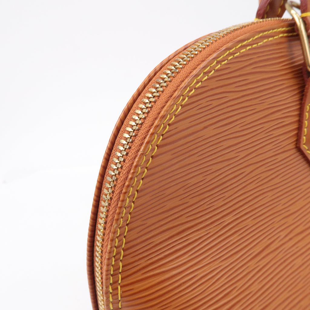 Louis Vuitton Epi Alma Leather Hand Bag Zipangu Gold M52148