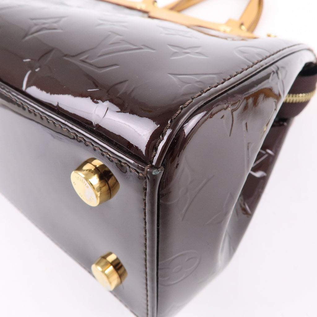 Louis Vuitton Vernis Brea MM 2Way Hand Bag Amarante M91619