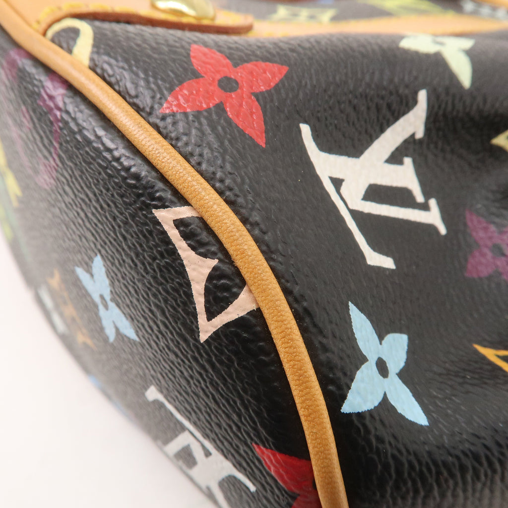 Louis Vuitton Monogram Multi Color Theda PM Hand Bag Noir M92346