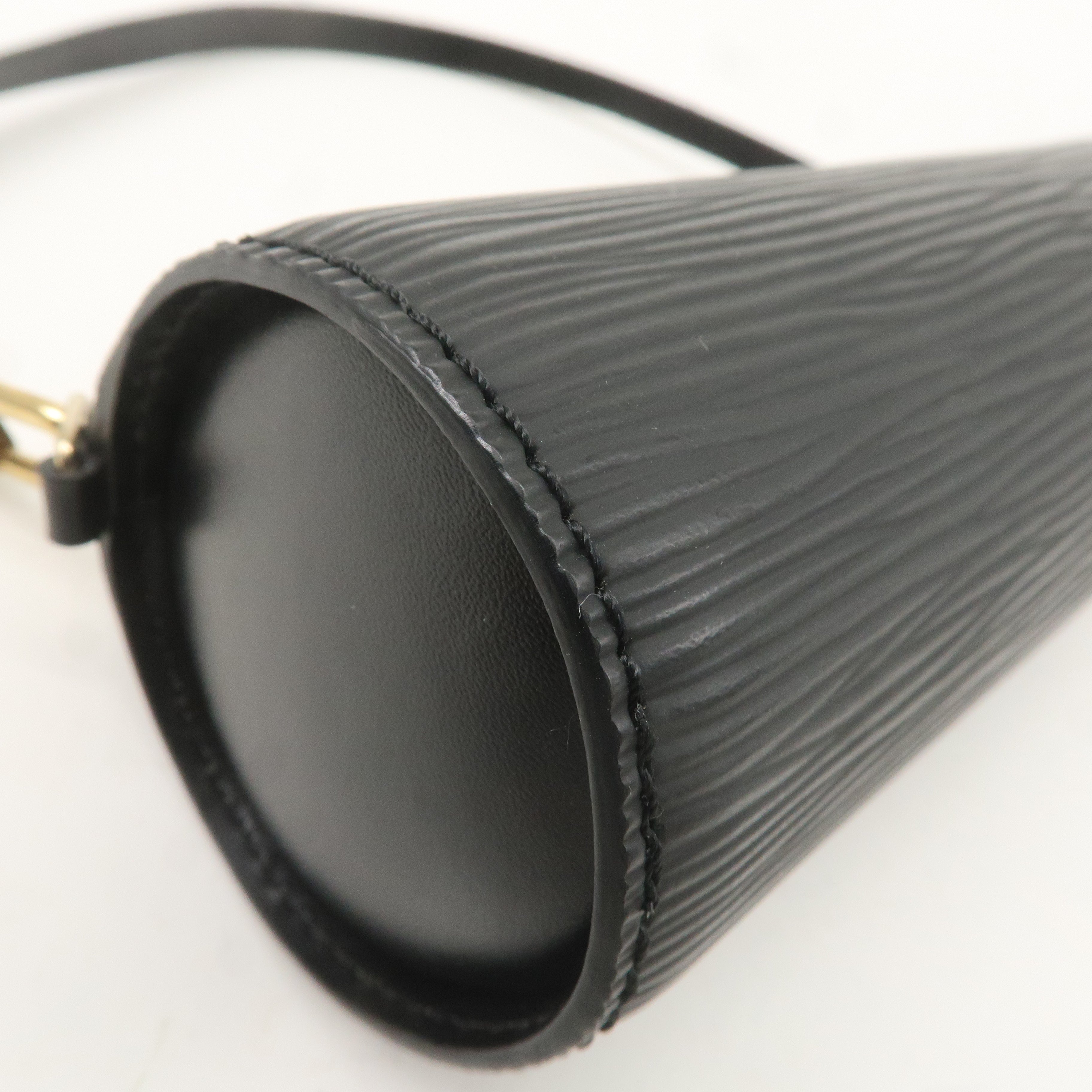 Louis Vuitton Epi Mini Pouch For Soufflot Hand Bag Noir Black F/S