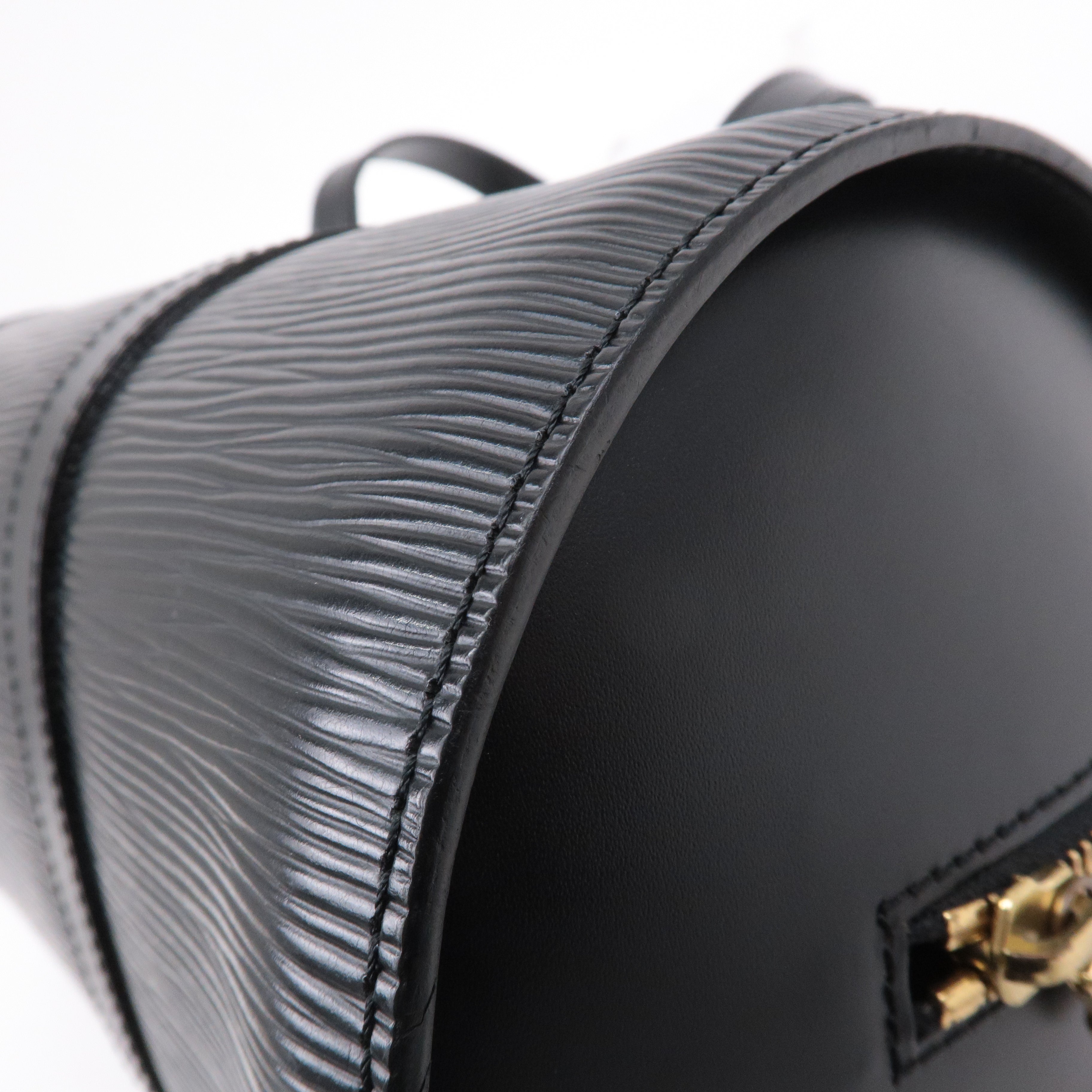 Louis Vuitton Epi Soufflot Hand Bag Noir Black M52862