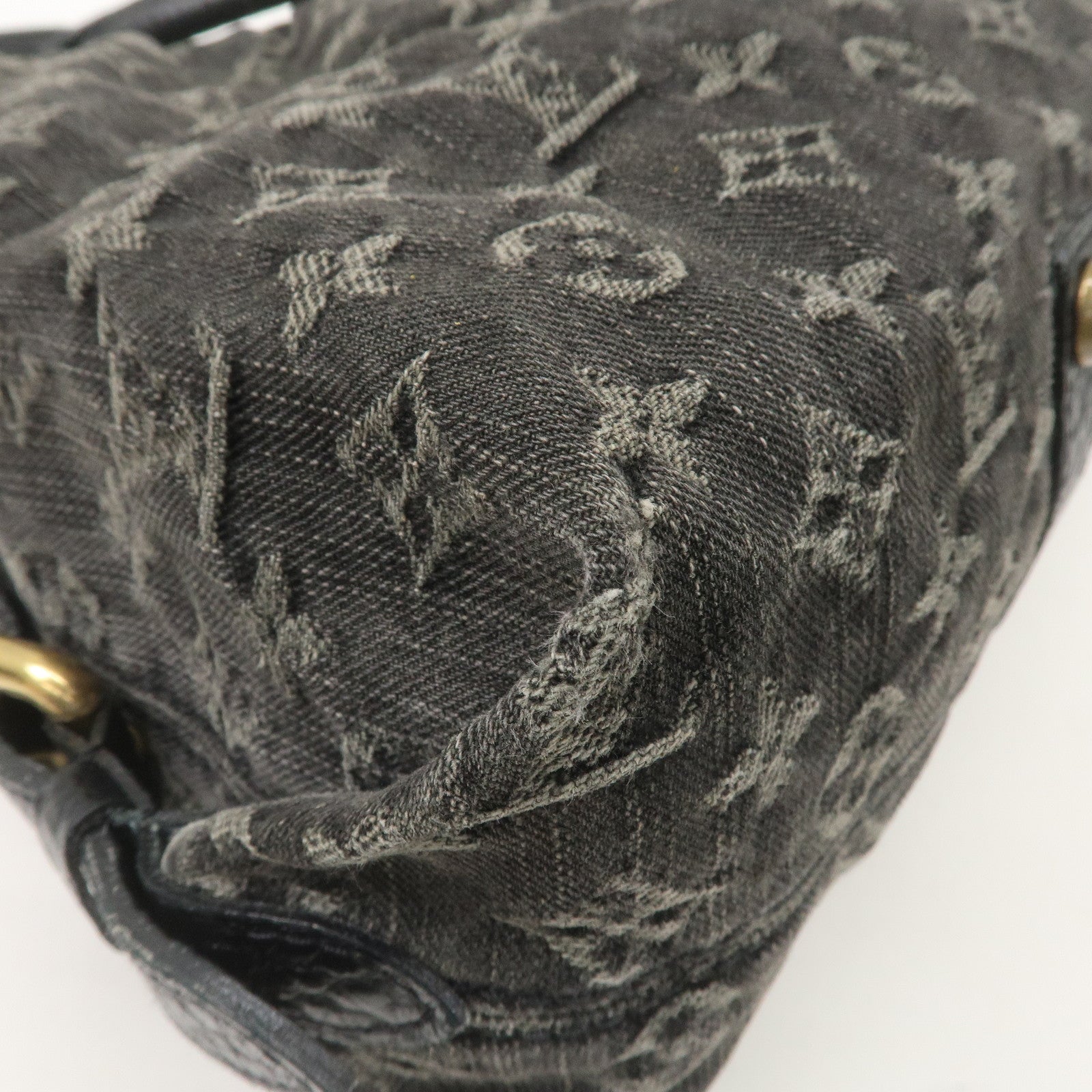 Louis Vuitton Monogram Denim Neo Cabby GM Shoulder Bag Noir M95352