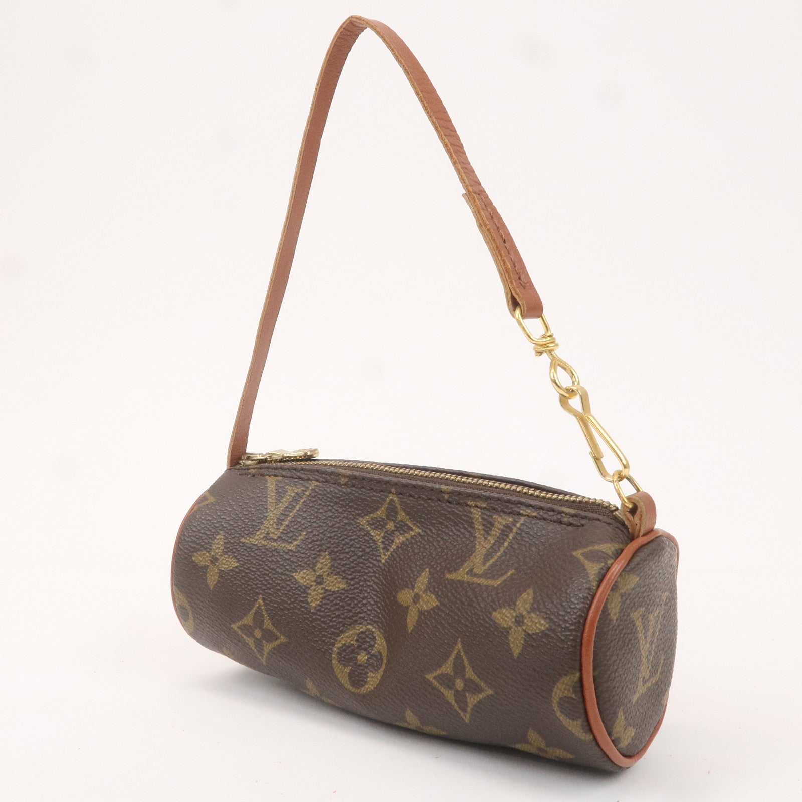 Louis Vuitton Set of 2 Monogram Pouch for Papillon Bag Brown
