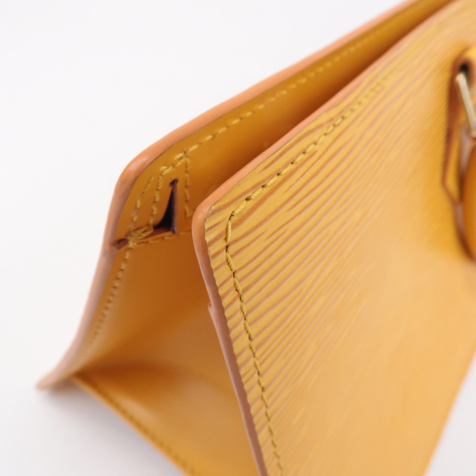 Louis Vuitton Epi Sac Triangle Hand Bag Tassili Yellow M52099