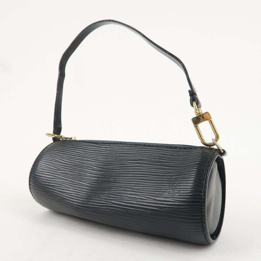 Louis Vuitton Epi Set of 2 Pouch For Soufflot Hand Bag Black Red
