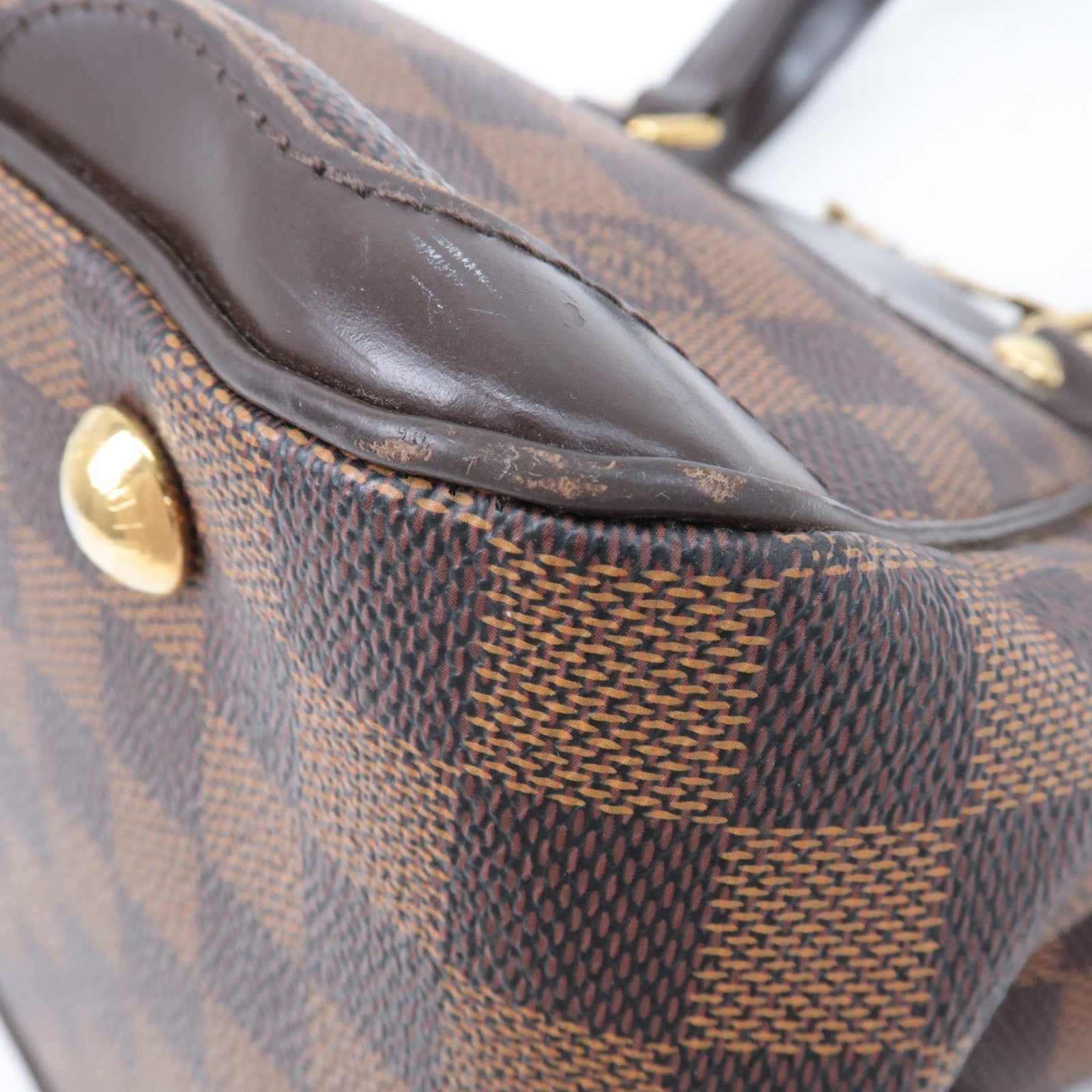 Louis Vuitton Damier Ebene Verona PM Hand Bag Brown N41117