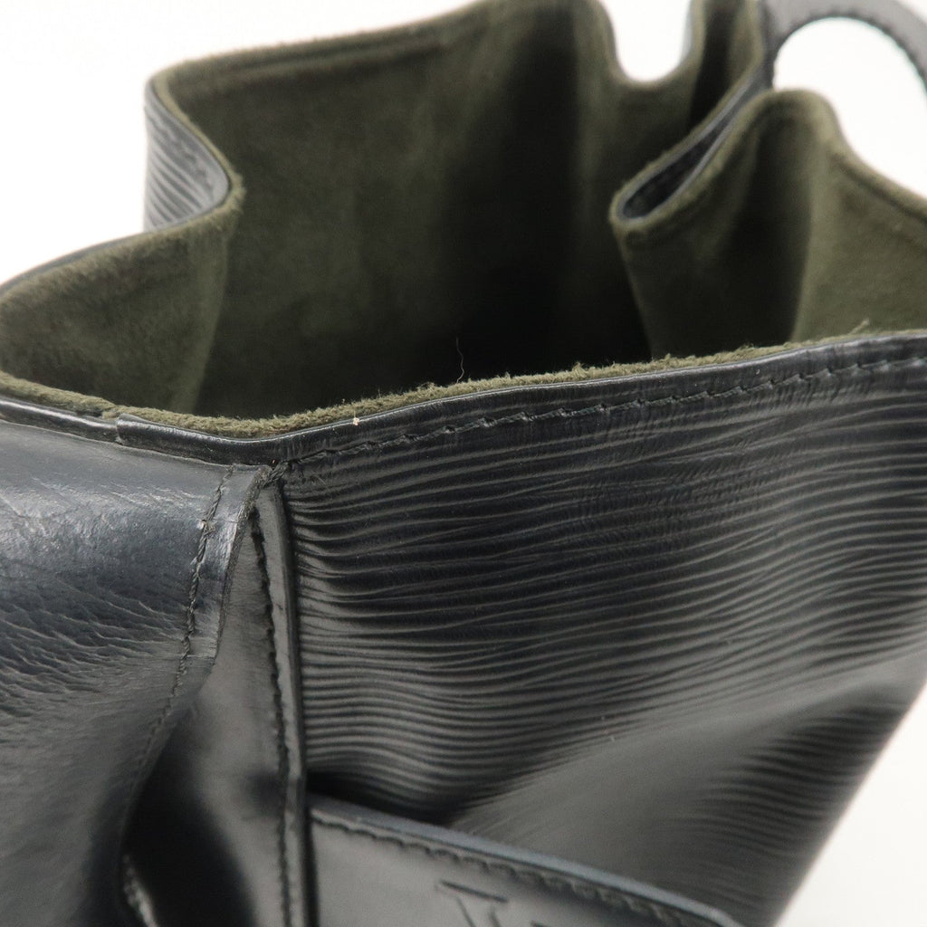 Louis Vuitton Epi Sac D'epaule PM Bucket Bag Noir Black M80157