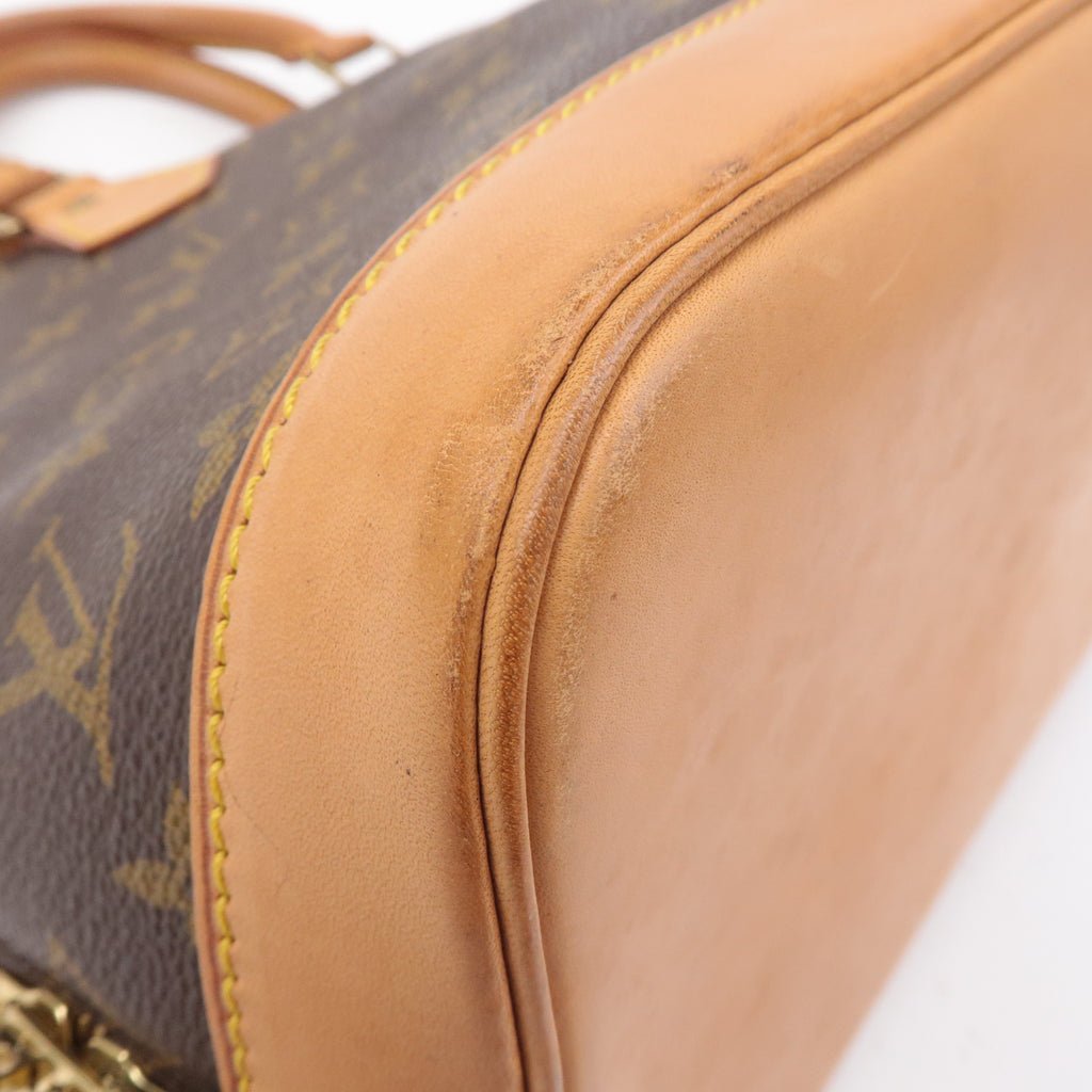 Louis Vuitton Monogram Alma Hand Bag Brown M51130