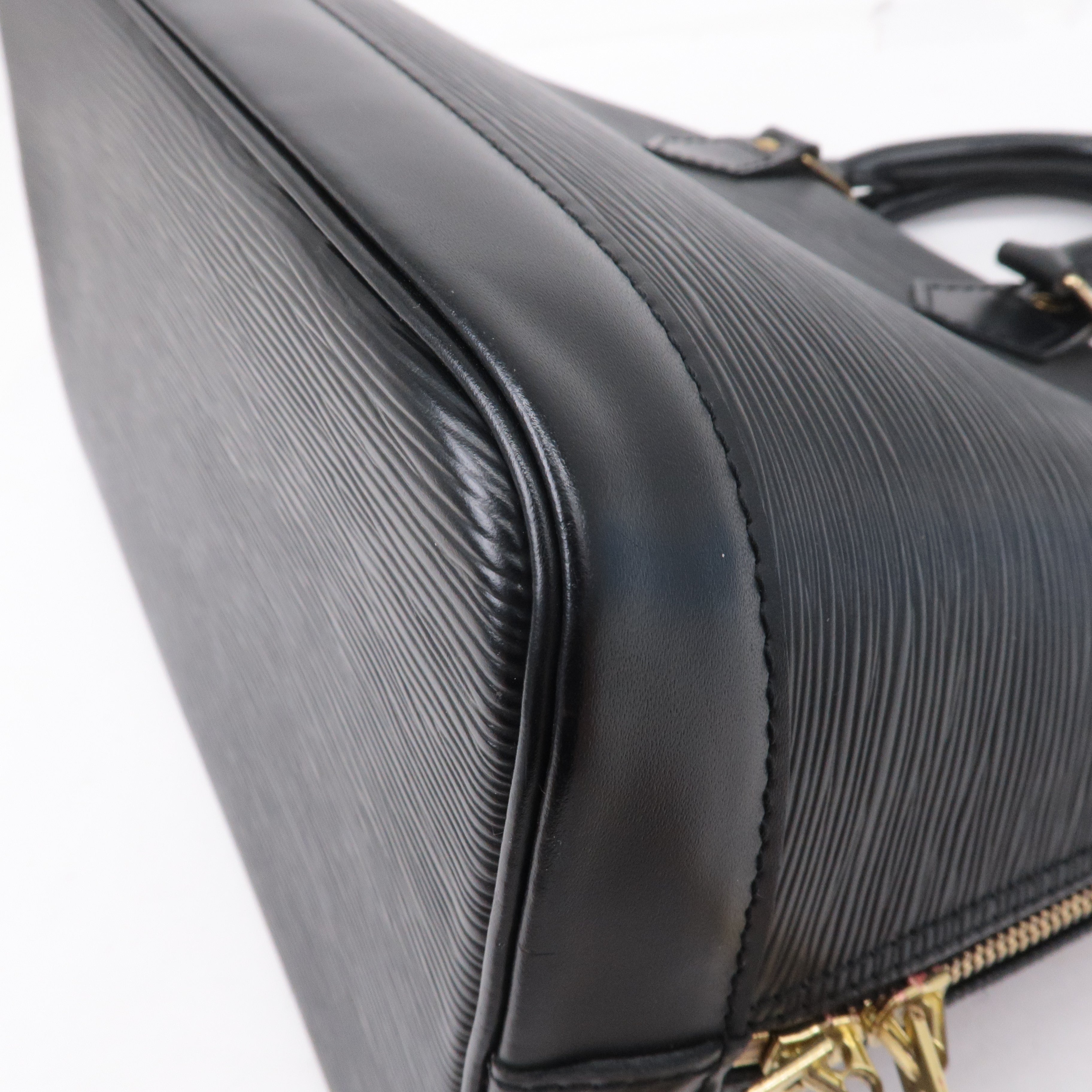 Louis Vuitton Epi Alma Hand Bag Noir Black M52142