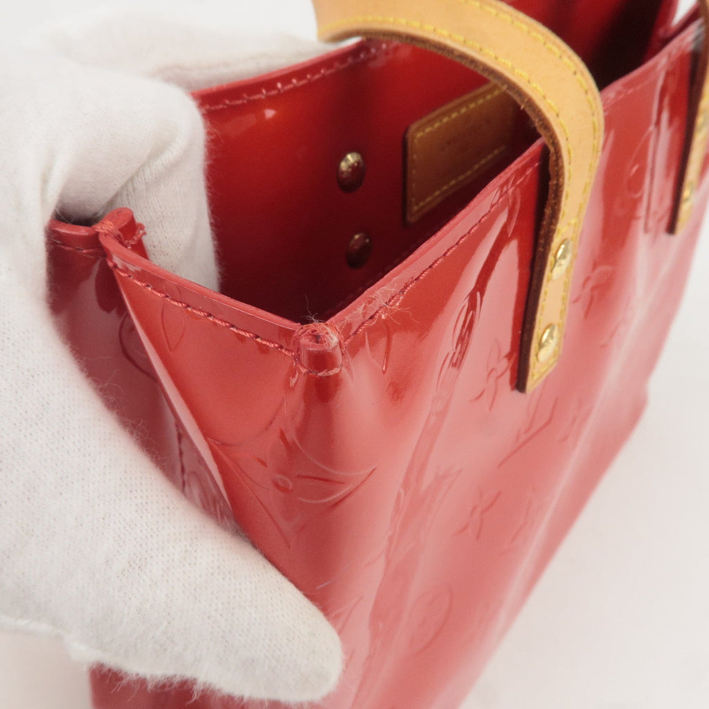 Louis Vuitton Monogram Vernis Lead PM Hand Bag Rouge M91088