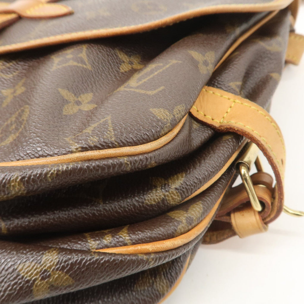 Louis Vuitton Monogram Saumur 30 Shoulder Bag Brown M42256