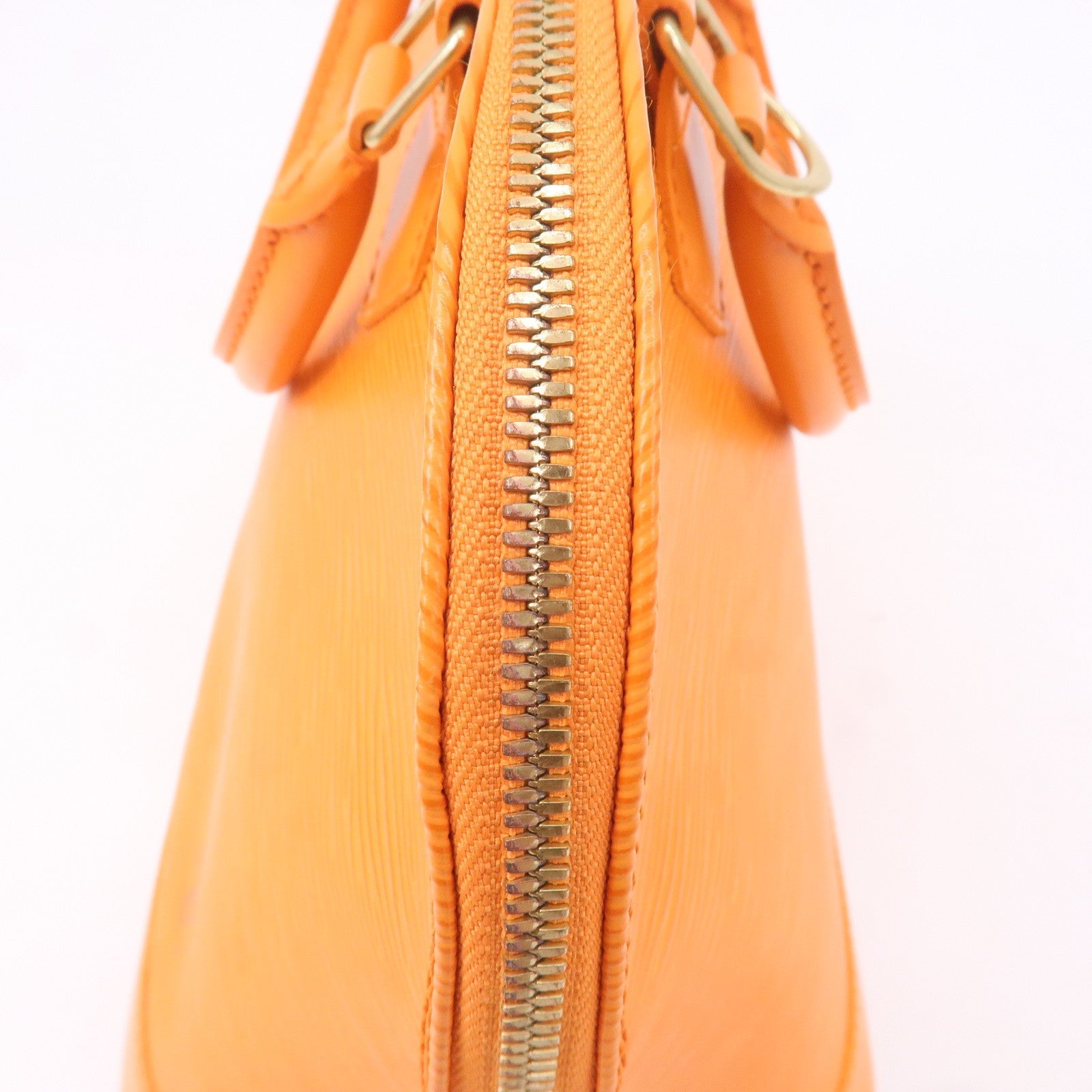 Louis Vuitton Epi Alma Hand Bag Mandarin Orange M5124H