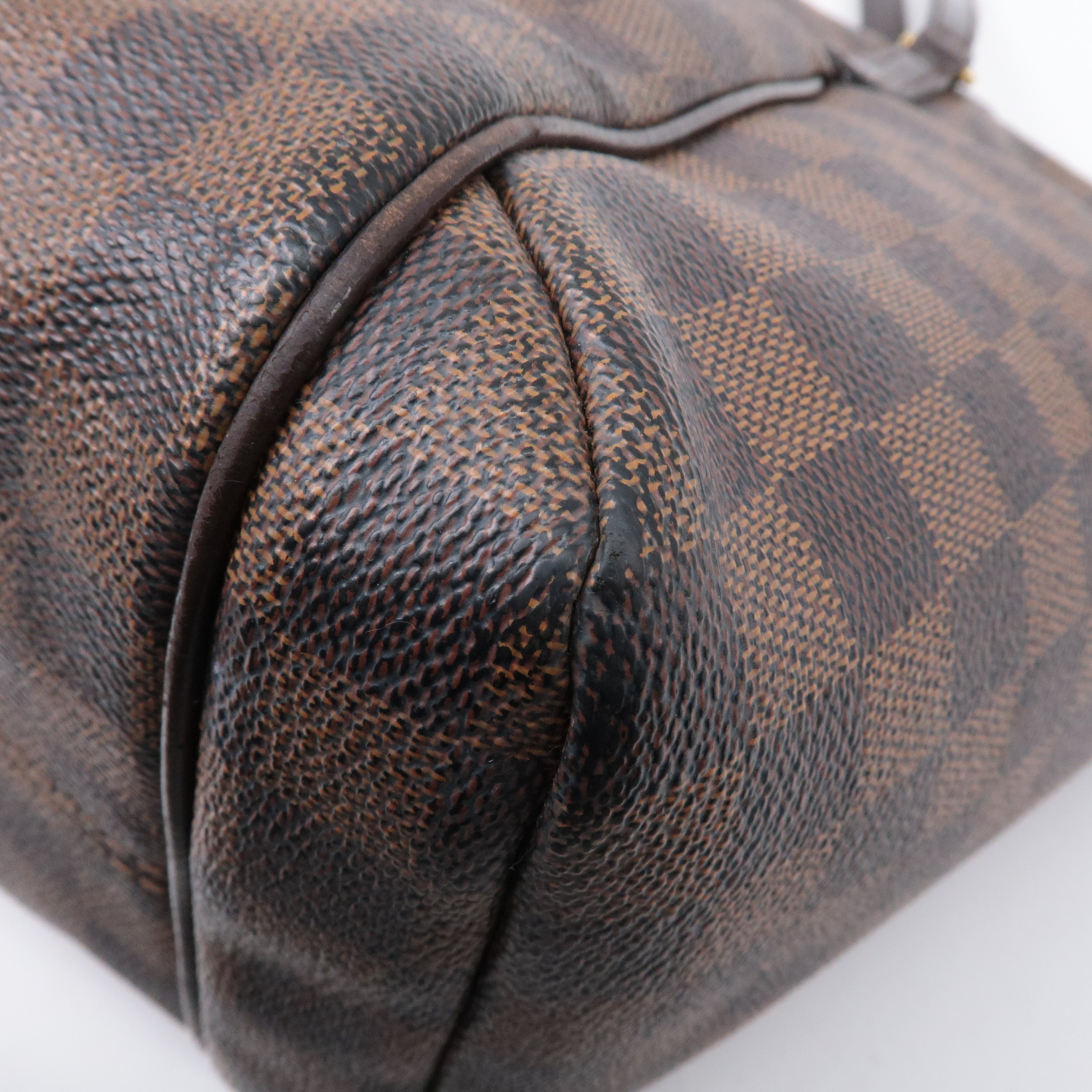 Louis Vuitton Damier Totally MM Shoulder Bag Brown N41281