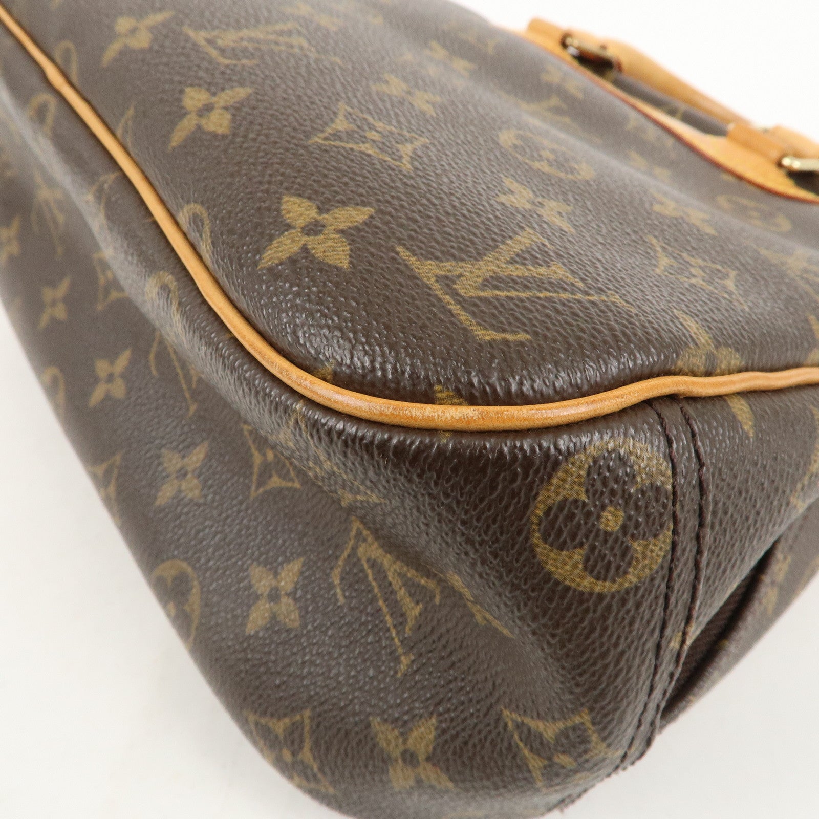 Louis Vuitton Monogram Trouville Hand Bag Brown M42228