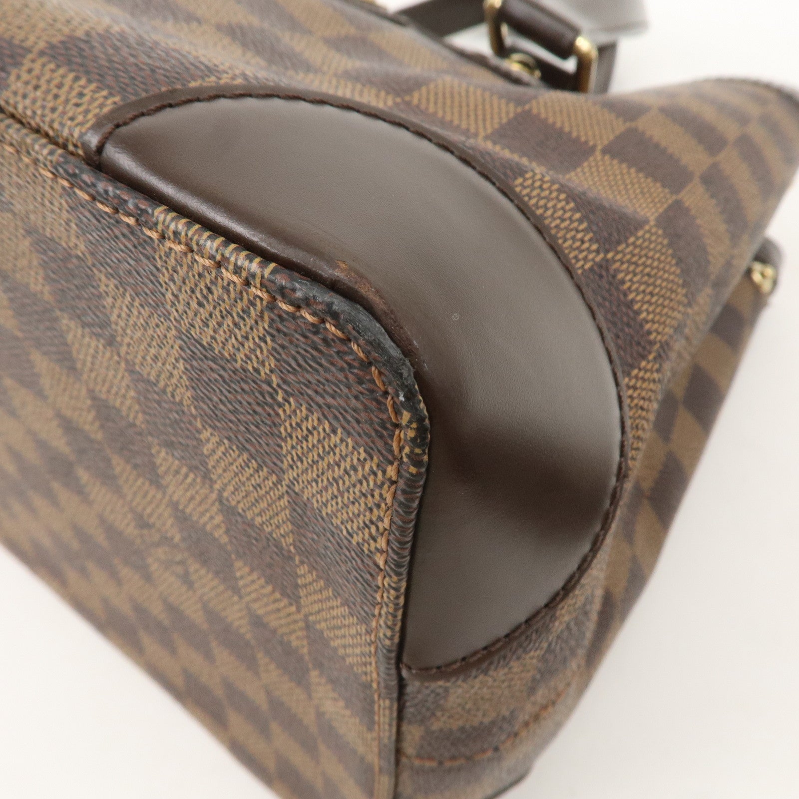 Louis Vuitton Damier Ebene Hampstead PM Hand Bag Brown N51205