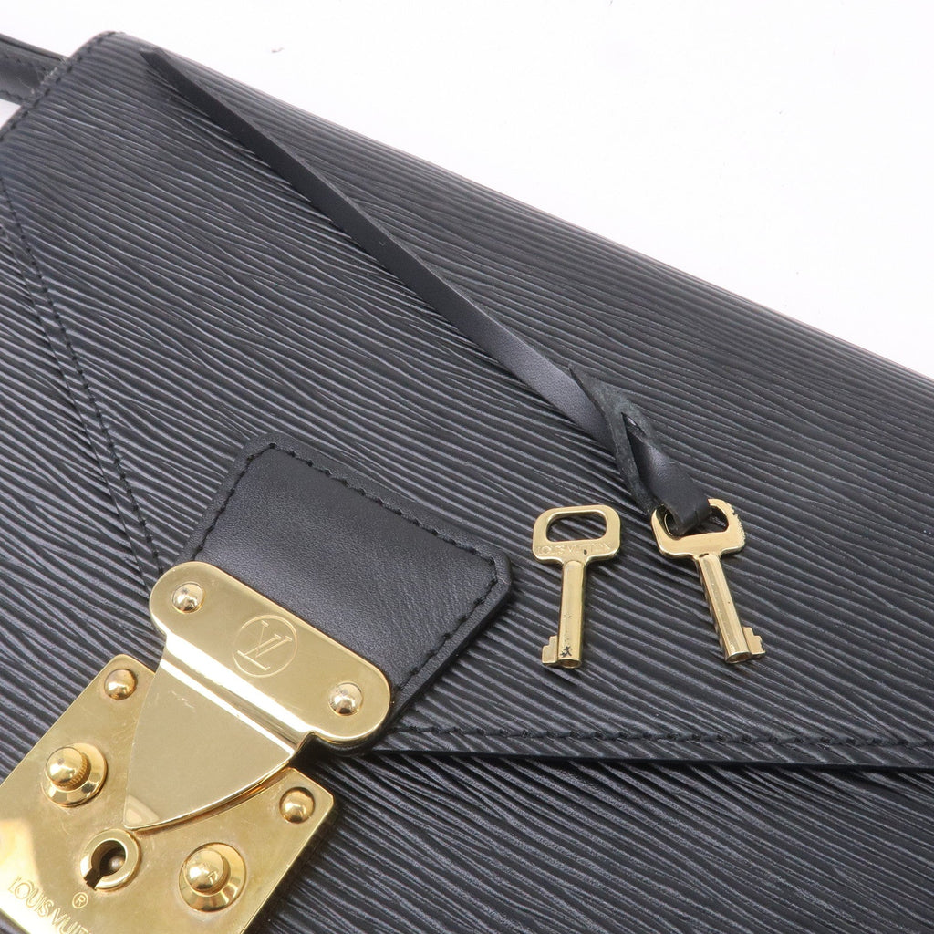 Louis Vuitton Set of 2 Epi Clutch Bag Black M52612 M52522