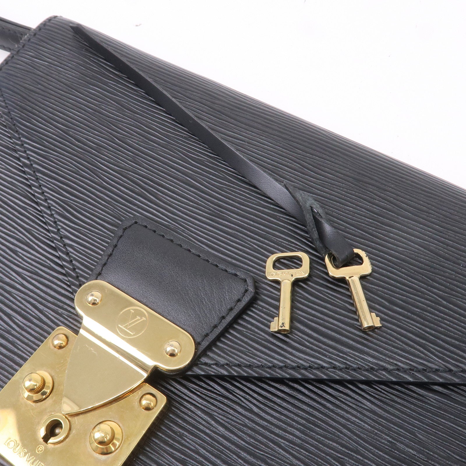 Louis Vuitton Set of 2 Epi Clutch Bag Black M52612 M52522