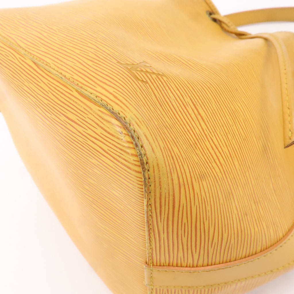 AuthenticLouis Vuitton Epi Petit Noe Shoulder Bag Tassili Yellow M44109