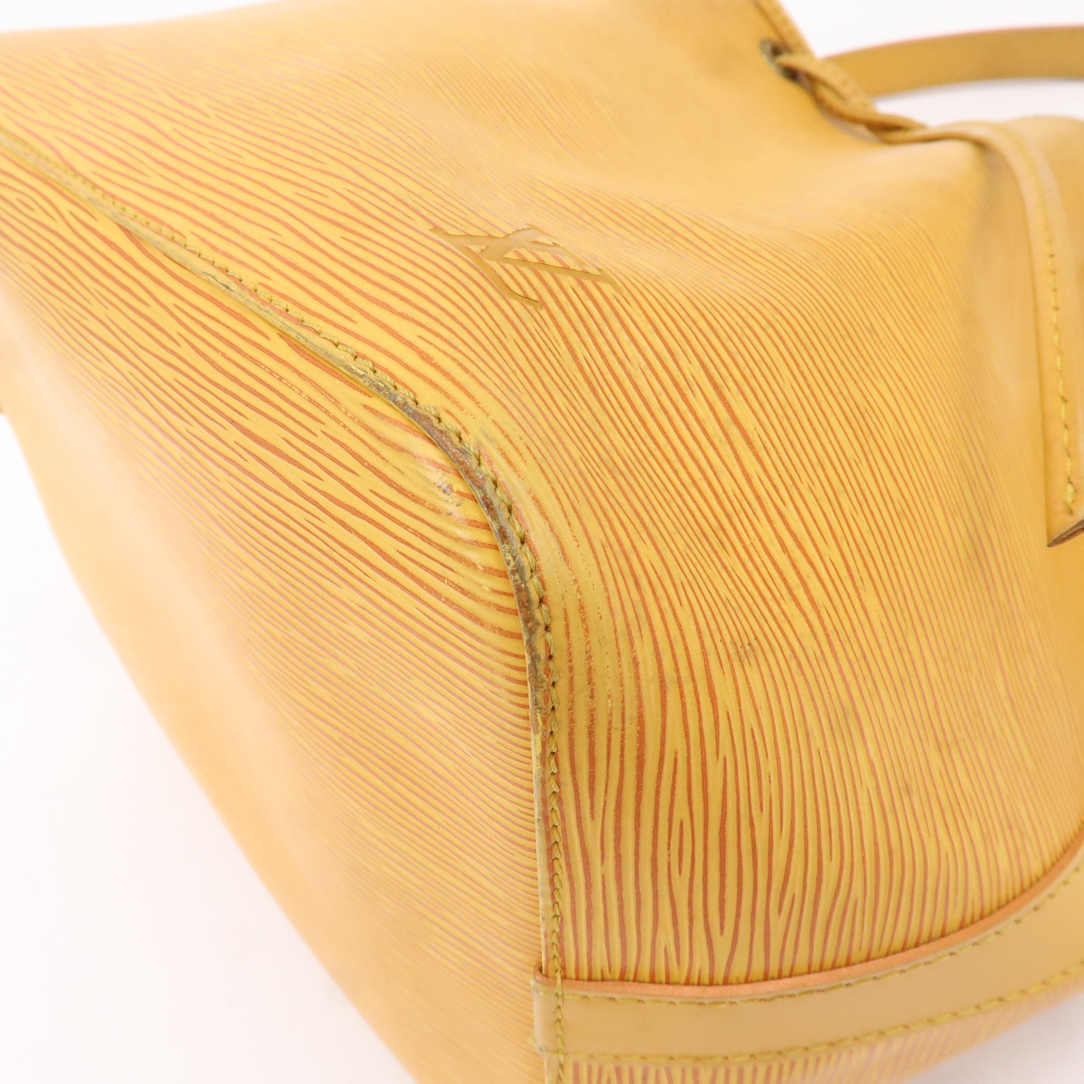 AuthenticLouis Vuitton Epi Petit Noe Shoulder Bag Tassili Yellow M44109