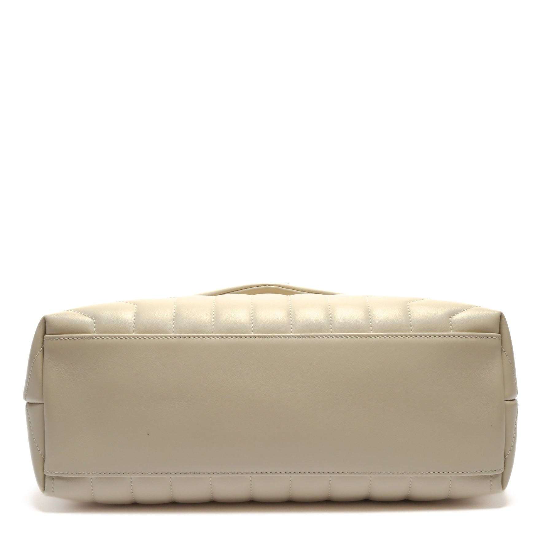SAINT LAURENT Lou Lou Medium Chain Bag- Blanc Vintage (Off White)
