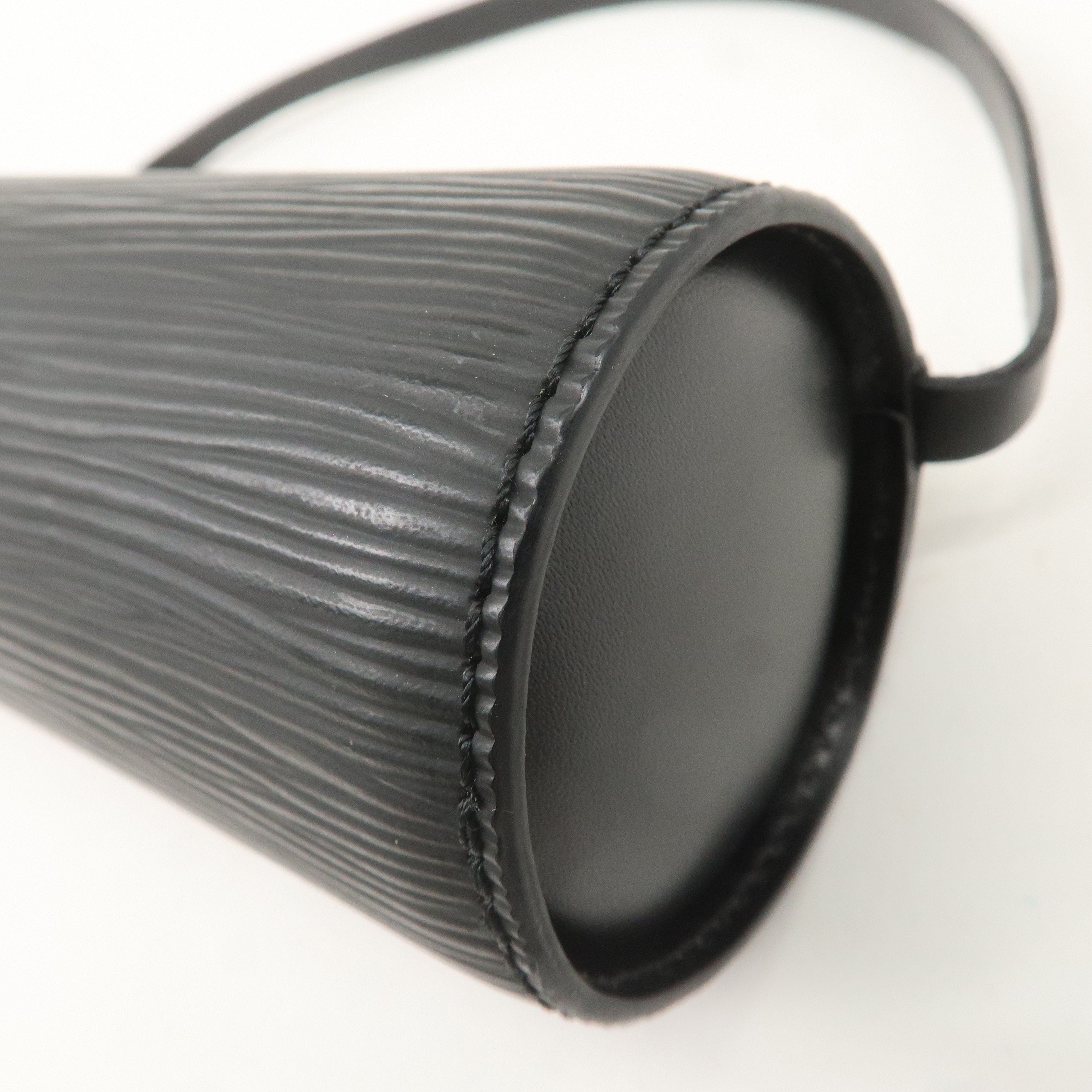 Louis Vuitton Epi Mini Pouch For Soufflot Hand Bag Noir Black F/S