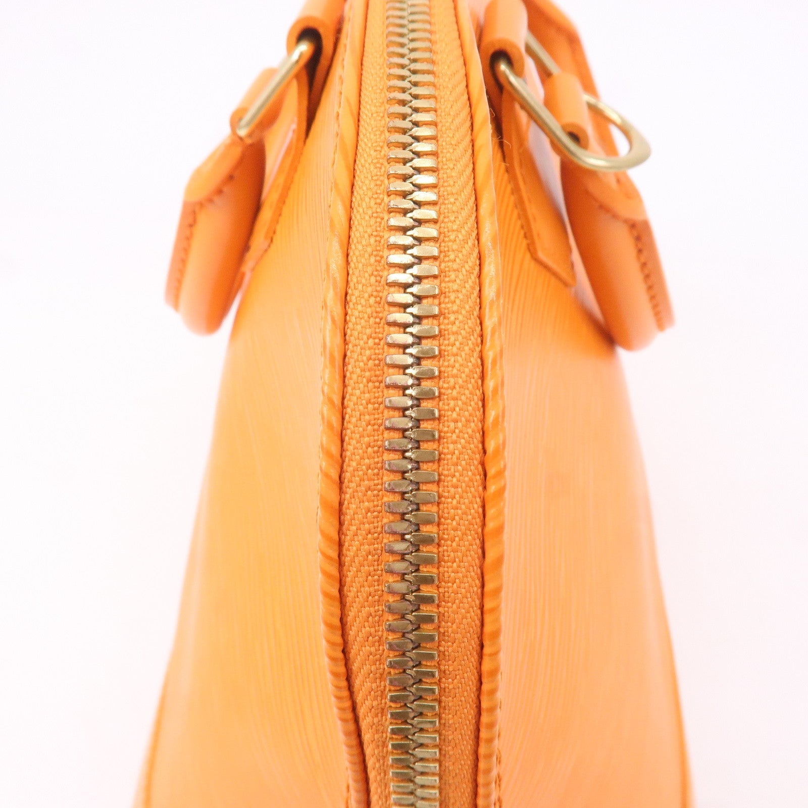 Louis Vuitton Epi Alma Hand Bag Mandarin Orange M5124H
