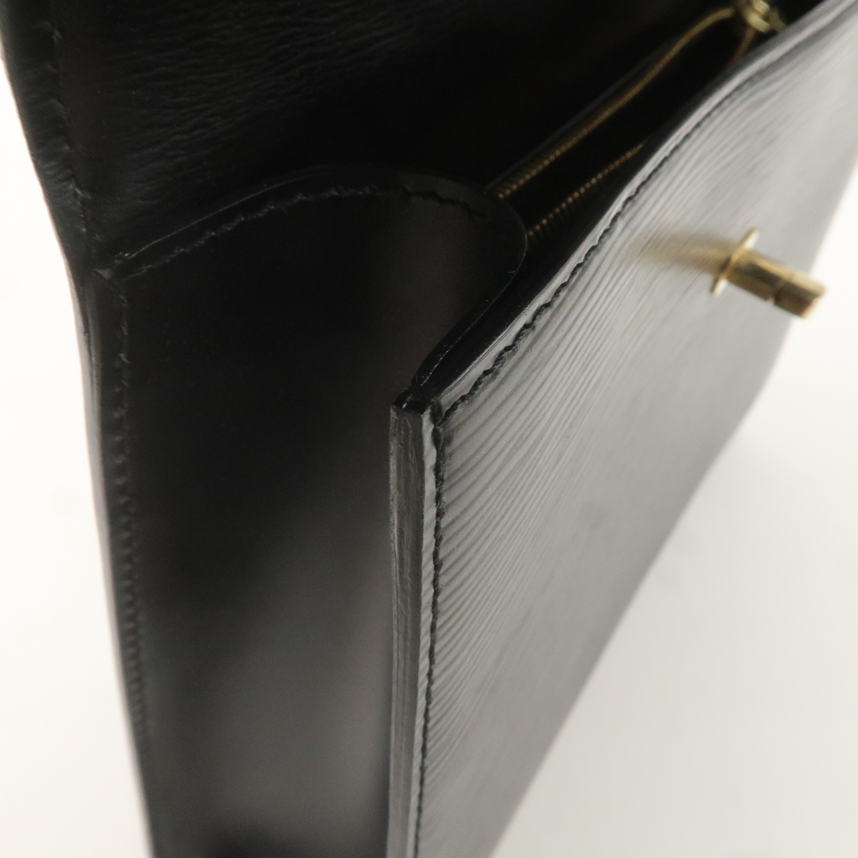 Louis Vuitton Epi Leather Malesherbes Hand Bag Black M52372