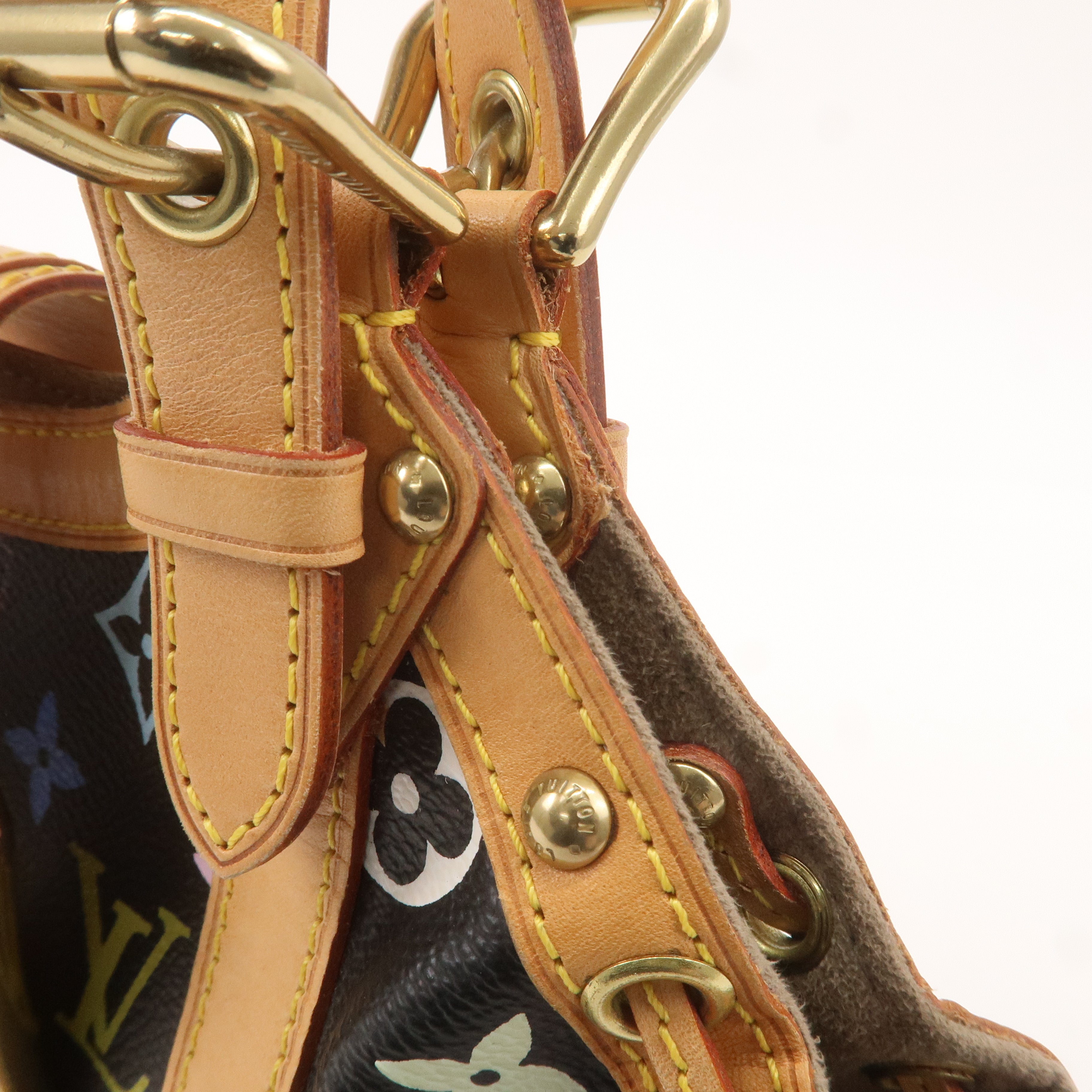 Louis Vuitton Monogram Multi Color Theda PM Hand Bag Noir M92346