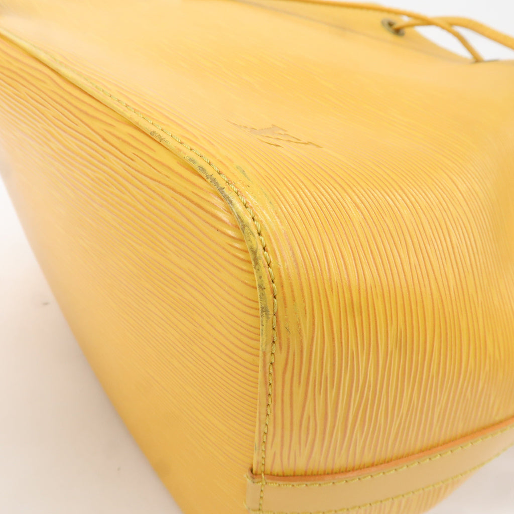 AuthenticLouis Vuitton Epi Petit Noe Shoulder Bag Tassili Yellow M44109