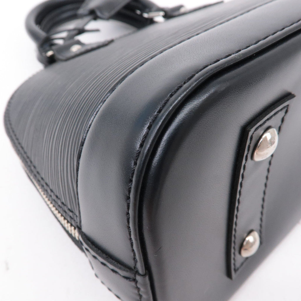 Louis Vuitton Epi Alma BB 2Way Shoulder Bag Noir Black M40862
