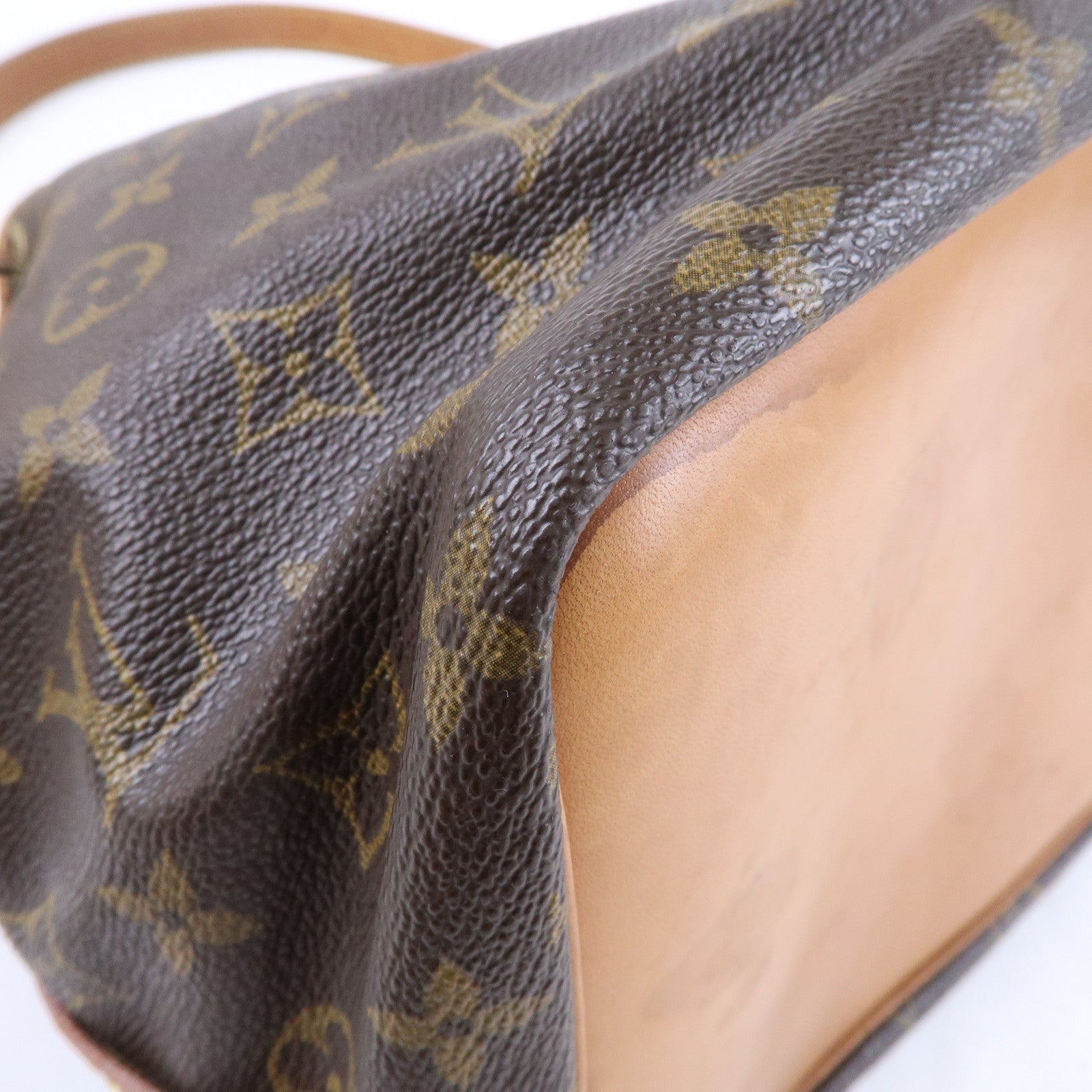Louis Vuitton Monogram Petit Noe Shoulder Bag Brown M42226