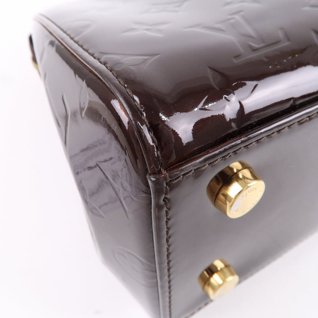 Louis Vuitton Vernis Brea MM 2Way Hand Bag Amarante M91619