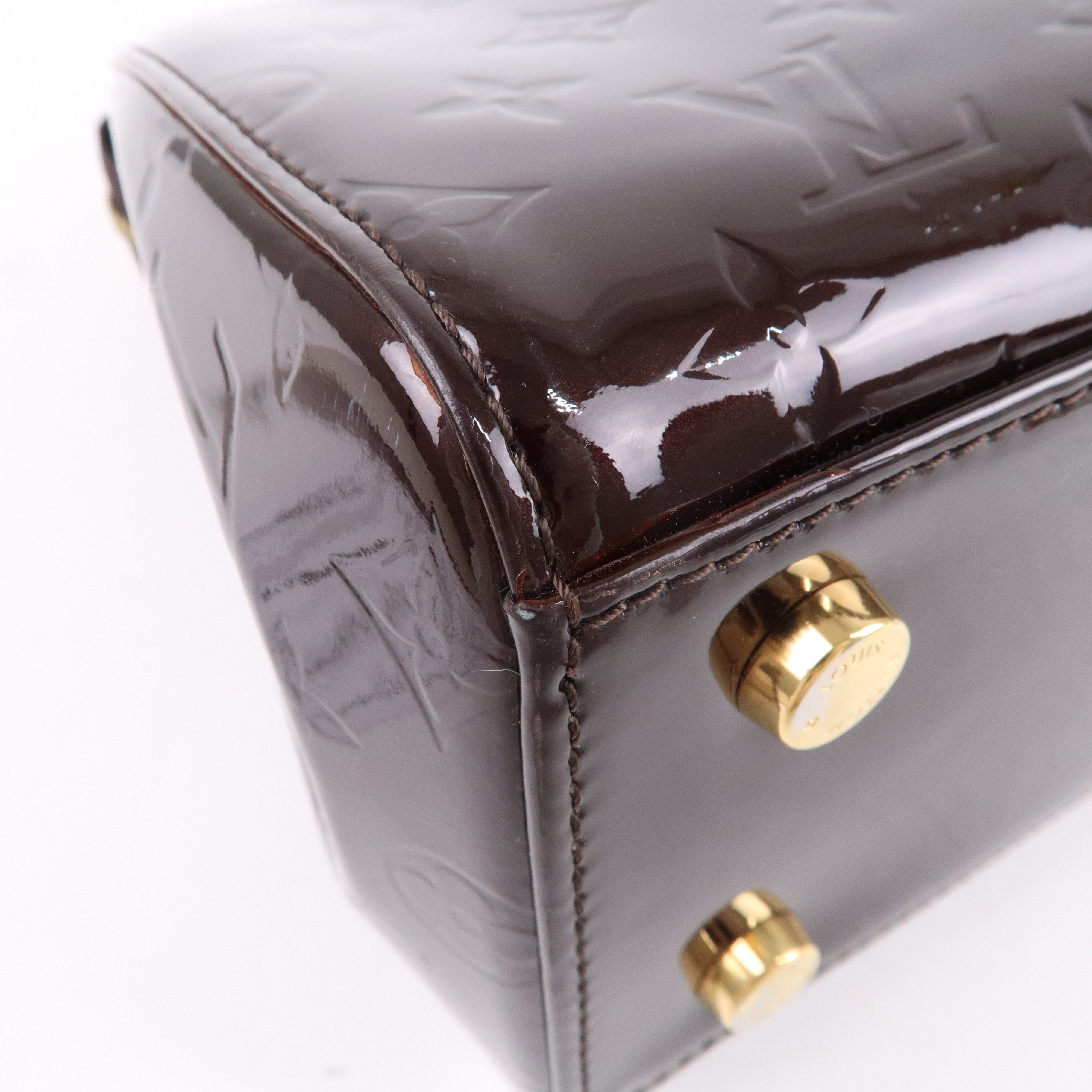 Louis Vuitton Vernis Brea MM 2Way Hand Bag Amarante M91619