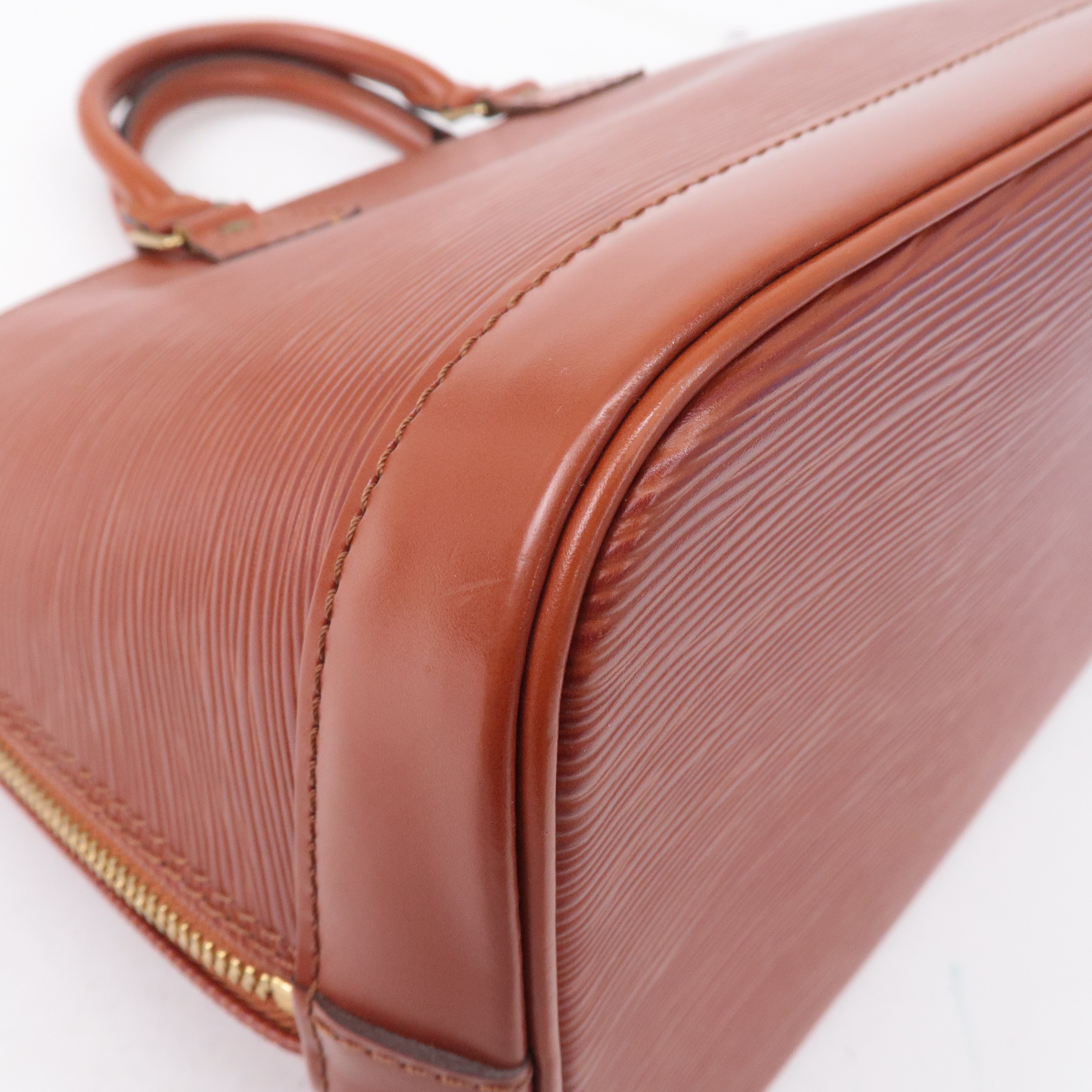 Louis Vuitton Epi Alma 2Way Bag Hand Bag Kenya Brown M52143